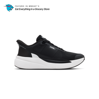 Men's Freedom Run-Black/White | ハンズフリーシューズ | KIZIK